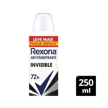 Imagem de Desodorante Antitranspirante Aerosol Rexona Invisible 250ml