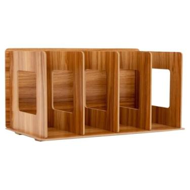 Imagem de Suporte para armazenamento de CDs CD recipiente mesa superior estante simples escritório registro rack fornecimento de armazenamento desktop organizador arquivos