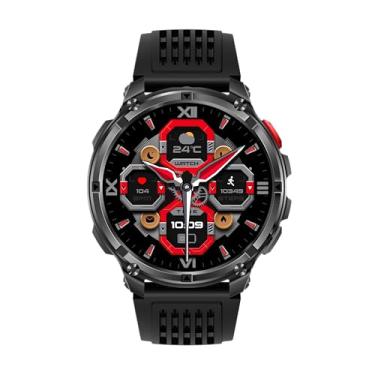 Imagem de Smartwatch militar masculino Android iPhone: bateria de 100 dias, chamadas, lanterna, monitor de sono de frequência cardíaca, rastreador de atividades físicas