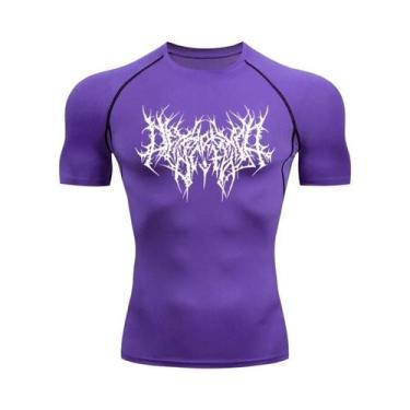 Imagem de Camiseta De Compressão Masculina De Secagem Rápida Para Fitness E Corr