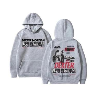 Imagem de Moletom Masculino Retrô Solto E Quente, Estilo Esportivo Moderno, Dext