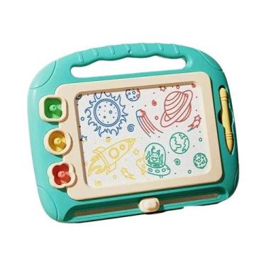 Imagem de Quadro Magnético Para Desenho Infantil Brinquedo Montessori Quebra-Cab