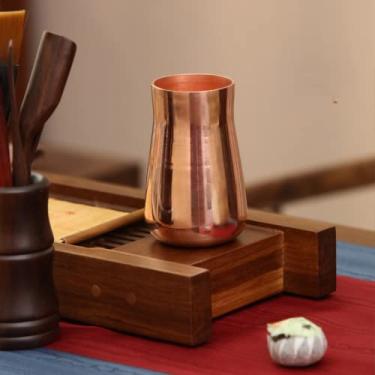 Imagem de Copo de cobre feito à mão copo de cobre copo de café feito à mão copo de cobre copo de cerveja feito à mão personalidade copo de cobre bebida fria copo de cobre (350 ml)