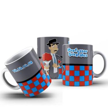 Imagem de Caneca Série Turma Do Chaves Todos Os Personagens Porcelana 325ml (PROF GIRAFALES)