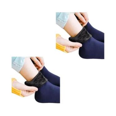 Imagem de Meias Térmicas De Veludo Para Inverno Femininas, 1/2/4 Pares, Quentes,