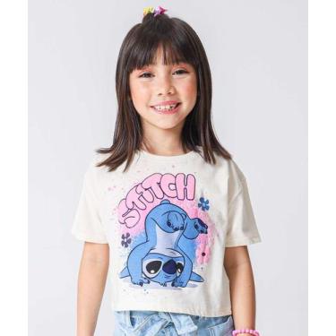 Imagem de Blusa Infantil Angel E Stitch Disney Tam 4 a 10 Off Wh-98074, 10, Off 