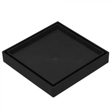 Imagem de Ralo Oculto 15x15 Invisível Inteligente Anti Insetos, Drenagem Eficiente para Banheiro e Cozinha Ideal para Moradores e Reformadores de Pisos e Porcelanato(2,Preto)