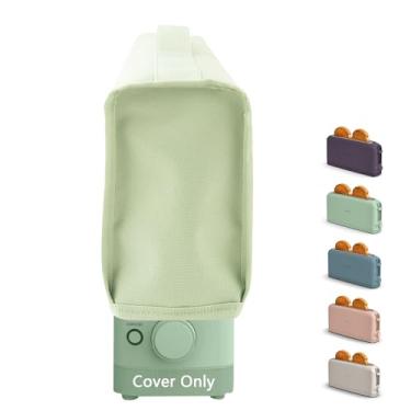 Imagem de Capa de torradeira compatível com torradeira fina de 2 fatias bella, à prova d'água, à prova de calor, à prova de poeira, capa resistente - verde