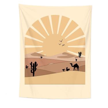 Imagem de Tapeçaria de parede Desert Camels Microfabric 150x130cm