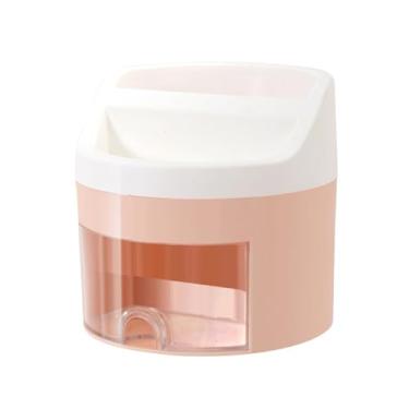 Imagem de Suporte de gaveta para caneta de desenho animado, organizador de mesa multifuncional de grande capacidade, armazenamento de papelaria de plástico para escritório, escola e casa