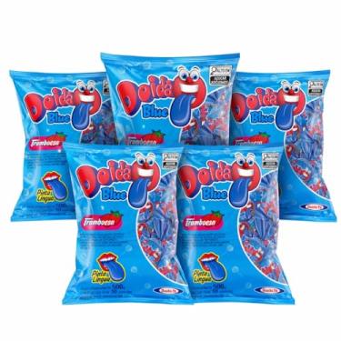 Imagem de Santa Fe Pirulito Doidao, Sabor Chicle, Kit com 5 Pacotes, 500g