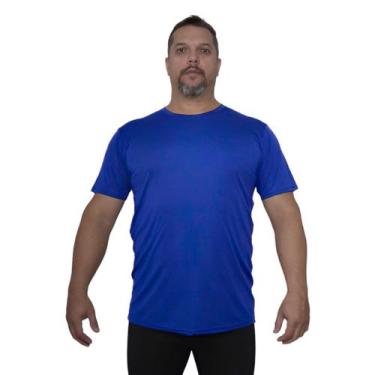 Imagem de Camiseta Plus Size Masculina Básica Dry Fit Academia Treino - FR Moda 