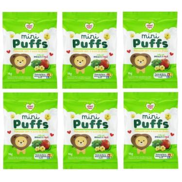 Imagem de Biscoito Mini Puffs Snacks Brócolis E Maçã 6x15g Nhami Mami