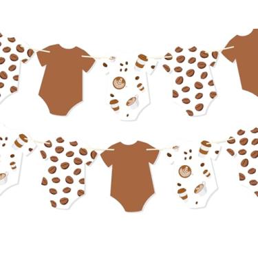 Imagem de Faixa de café para chá de bebê - Decorações de chá de bebê A Baby is Brewing - Decoração de festa revelada de gênero com tema de café