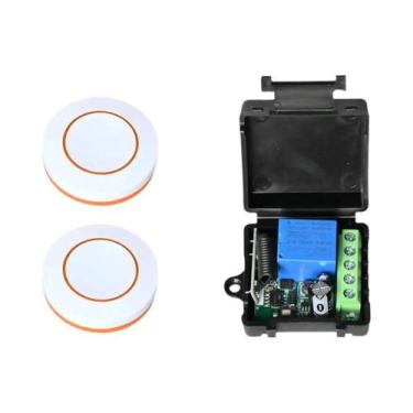 Imagem de Interruptor Mini Relé Sem Fio 433Mhz Controle Remoto Redondo Para Luz 