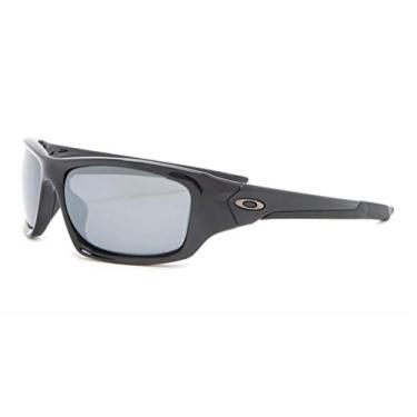Imagem de Oakley Óculos de sol masculino OO9236 Valve, retangular, preto/cinza, irídio polarizado, 60 mm