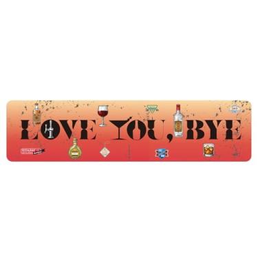 Imagem de Love You Bye Placa Parede Metal, 40x10cm Vintage Placa Decorativa Retrô Lata Bar com Estilo Vinho e Uísque Perfeita para Pub Bar Casa Espaço Masculino & Dormitório Universitário Arte Parede