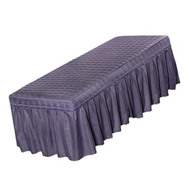 Imagem de DimyFew Tampa Da Folha Da Valência Da Tabela Cosmética Da Massagem com Furo, Smokey Roxo-180x60cm