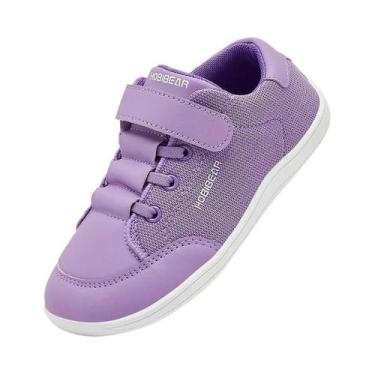 Imagem de Tênis De Malha Para Meninos E Meninas, Calçados Barefoot Com Bico Larg