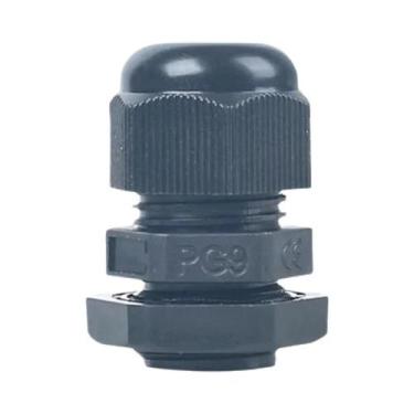 Imagem de Conector De Nylon À Prova d'Água Branco E Preto Série PG IP68 PG7/9/11