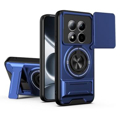 Imagem de SORAKA Capa para Xiaomi Redmi Note 15 Pro Plus 5G com suporte,proteção de lente com janela e capa dupla de PC e TPU compatível com suporte magnético para carro