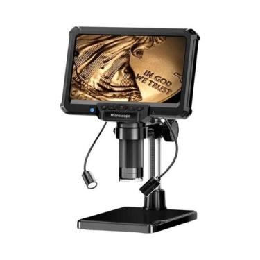 Imagem de Microscópio Digital LCD De 7 Polegadas 1080P 12MP Com Foco Ultra Preci