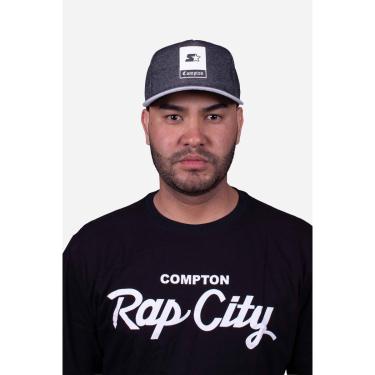 Imagem de Boné Aba Curva Collab Starter X Compton Click Ninety9 Cinza-Unissex