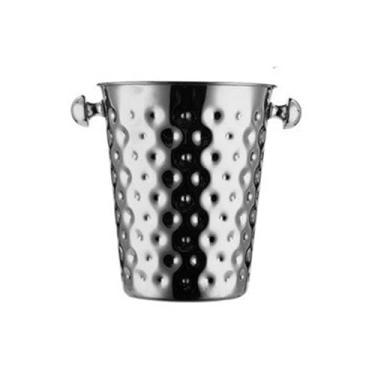 Imagem de Balde de gelo grosso de aço inoxidável para festa com alça ótimo para bar doméstico, cerveja gelada, champanhe e banheira de vinho (prata)