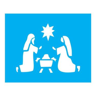 Imagem de Stencil Tamako Menino Jesus - 20X25Cm - Ref B627