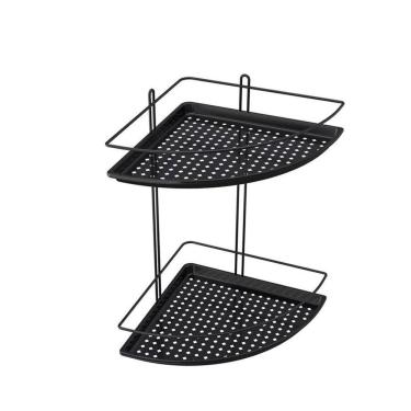 Imagem de Porta Shampoo De Canto Duplo Com Fundo Plástico - Stolf Preto