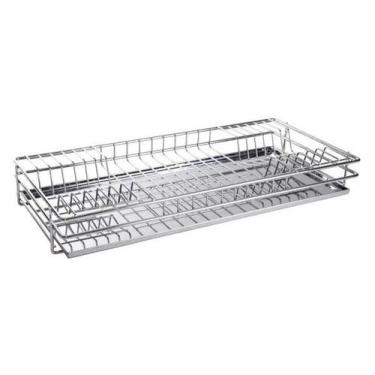 Imagem de Escorredor De Pratos Embutir 770x75x270mm Mód 800mm Inox - GTB, Cinza