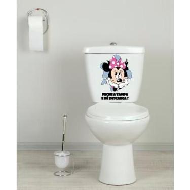 Imagem de Adesivo Para Vaso Sanitário Minnie Mod29 - Lojinha Da Luc Adesivos