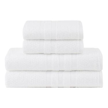 Imagem de Jogo De Toalhas Banho E Rosto 4 Peças Algodão Soft Buddemeyer Vanilla 