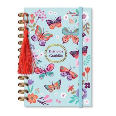 Imagem de Diario da Gratidao Borboletas no jardim - Fina Ideia