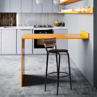 Imagem de Banqueta Alta Para Balcão Bar Bistrô Bancada Área Lazer Cozinha Gourme