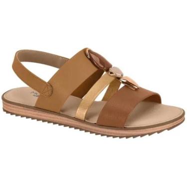 Imagem de Sandália Feminina Modare Camel Avelã Conforto -, Camel, Avela, Bronze,