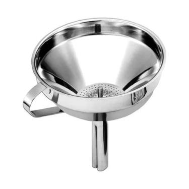 Imagem de Funil Com Peneira Corador Inox Profissional Grande - Class Home