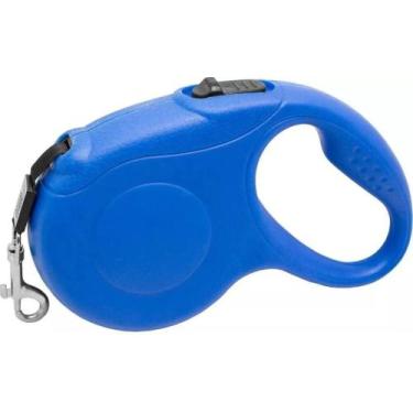 Imagem de Coleira Guia Retrátil Fita Passeio Pet Cachorro Gato 3Mts - Elo Import