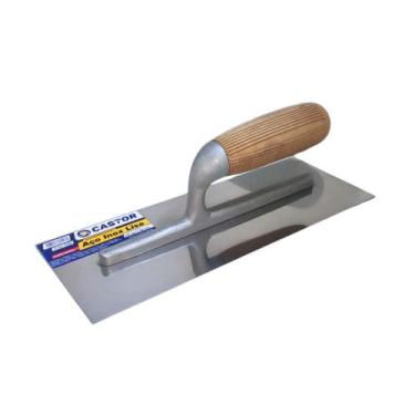 Imagem de Desempenadeira aço inox 12x30cm Lisa Cabo aberto - Castor