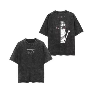 Imagem de Camiseta Oversize De Algodão Com Estampa De Anime Japonês Vintage, Pre