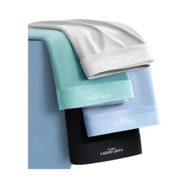 Imagem de Cuecas Boxer Masculinas De Seda Gelada 4 Peças Respiráveis Finas Sensu