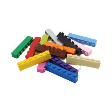 Imagem de Blocos De Montar Criativos 1x6 Moc, 50 Peças, Compatíveis Com Brinqued