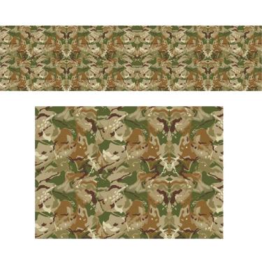 Imagem de Adesivo Camuflado Motivo Textura Militar Verde Marrom 200X50