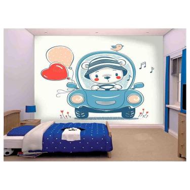 Imagem de Papel De Parede Infantil Ursinho Quarto Bebê  Azs133