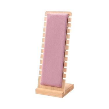 Imagem de Expositor De Joias De Madeira De Grande Capacidade: Suporte Para Colar