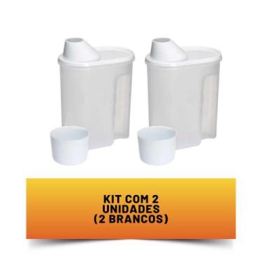 Imagem de Kit c/ 2 Jarra Multiuso Porta Sabão e Organizador com Medidor Resisten