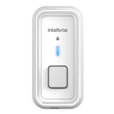 Imagem de Campainha cib 101s branca sem fio com bateria intelbras