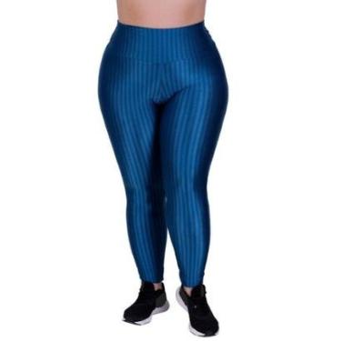 Imagem de Calça Legging Fitness Cintura Alta Cirrê 3D Plus Size Feminino Laura-Feminino