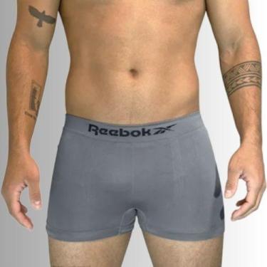 Imagem de Cueca Reebok Boxer Microfibra Sem Costura, M, Cinza