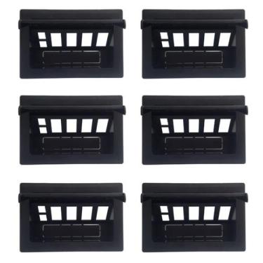 Imagem de Kit 6 Caixa Tomadas De Embutir Na Mesa Escritório, PRETO - MARELAGO